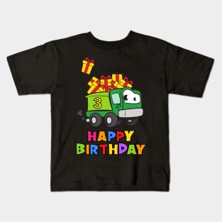 3rd Birthday Party 3 Year Old Three Years Kids T-Shirt